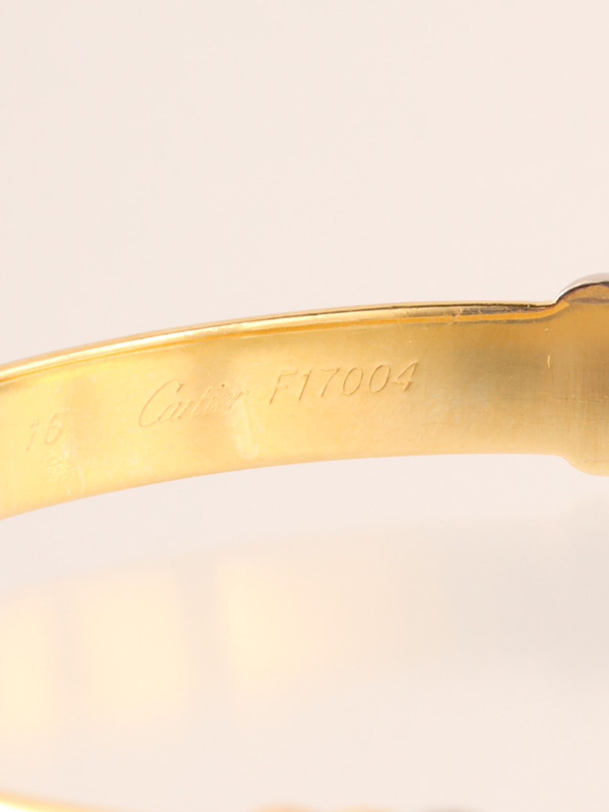 CARTIER 18Kトリニティスレッドバングル ゴールド｜VINTAGE QOO